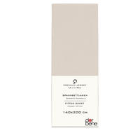 SPANNBETTLAKEN Premium Jersey Baumwolle - Beige, Naturmaterialien (140/200cm) - DarBene
