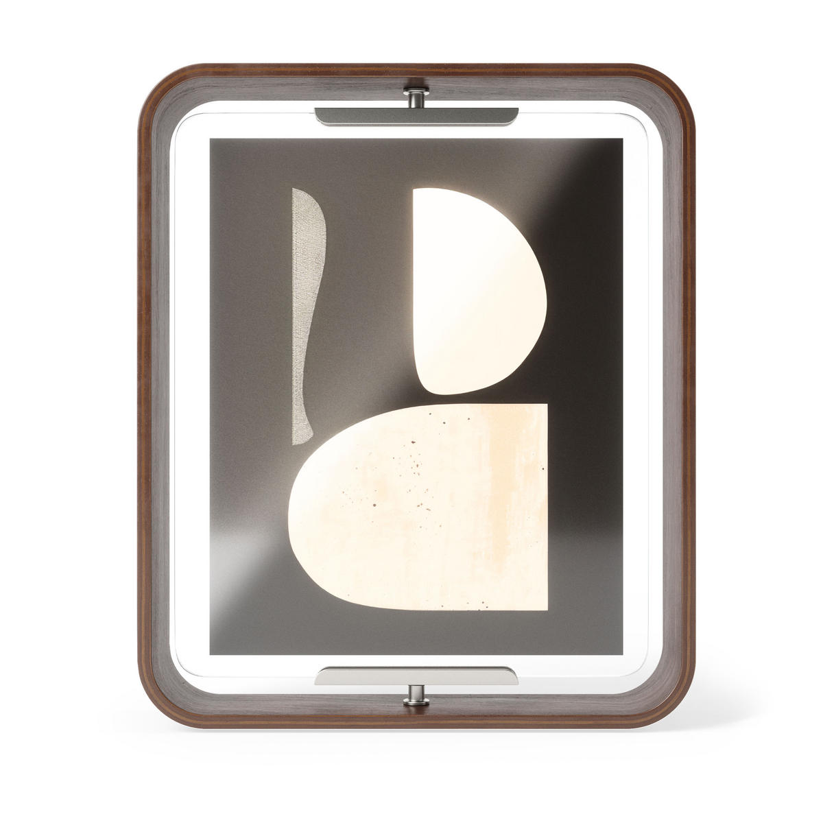 TISCHBILDERRAHMEN Bellwood zweiseitig, Walnuss Antik - Braun, Holz (6/32cm)