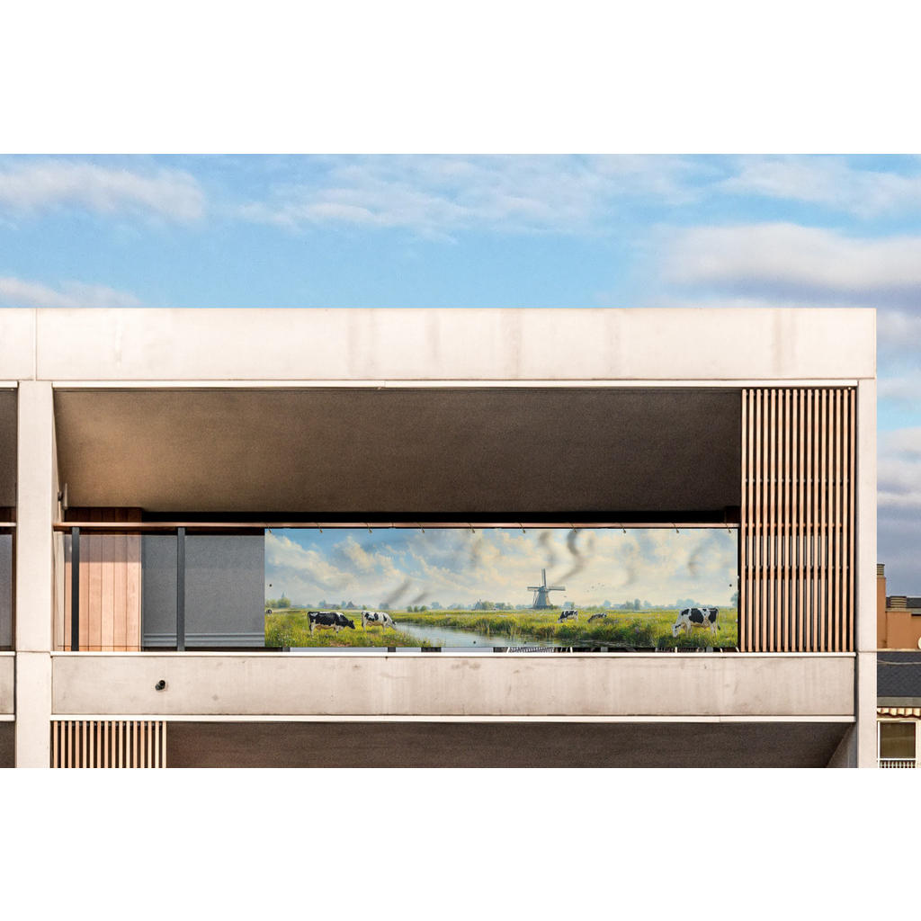 Thumbnail - MuchoWow Balkon-Sichtschutz, Grün, Kunststoff, Rechteckig, 300x80 cm, Sonnen- & Sichtschutz, Sichtschutz Garten, Balkon ...