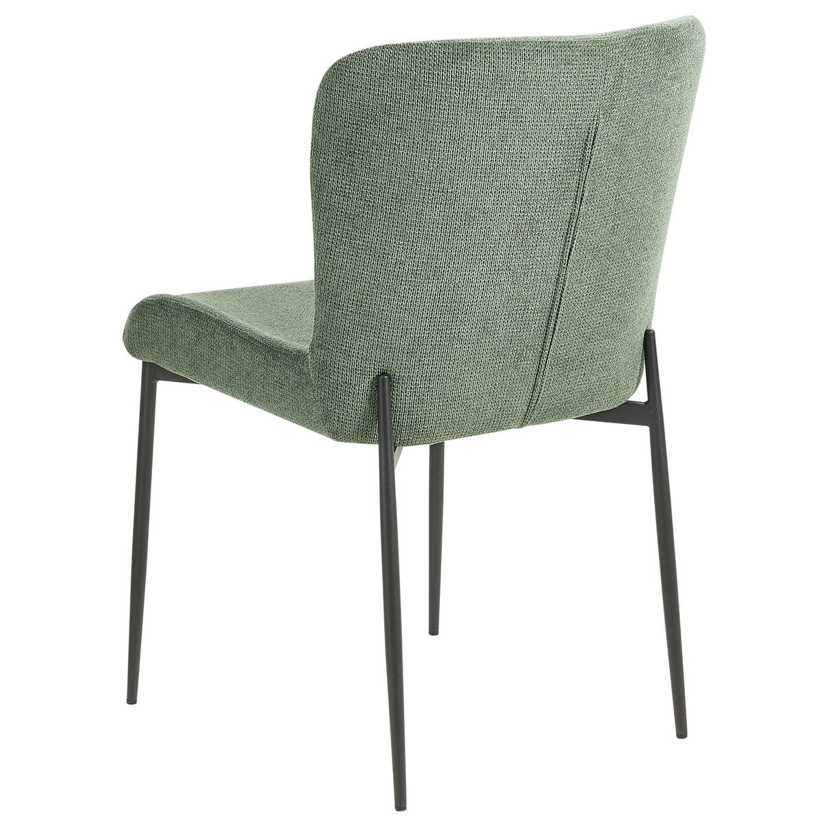 JÍDELNÍ ŽIDLE sada 2 ks čalounění Zelená Ada - zelená barva, kov/textil (49/82/48cm) - Beliani