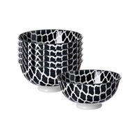 SERVIERSCHALEN Takeo Swing schwarz-weiß ø 12 cm 6er Set - Schwarz/Weiß, Keramik (12/6/12cm) - Ritzenhoff Breker