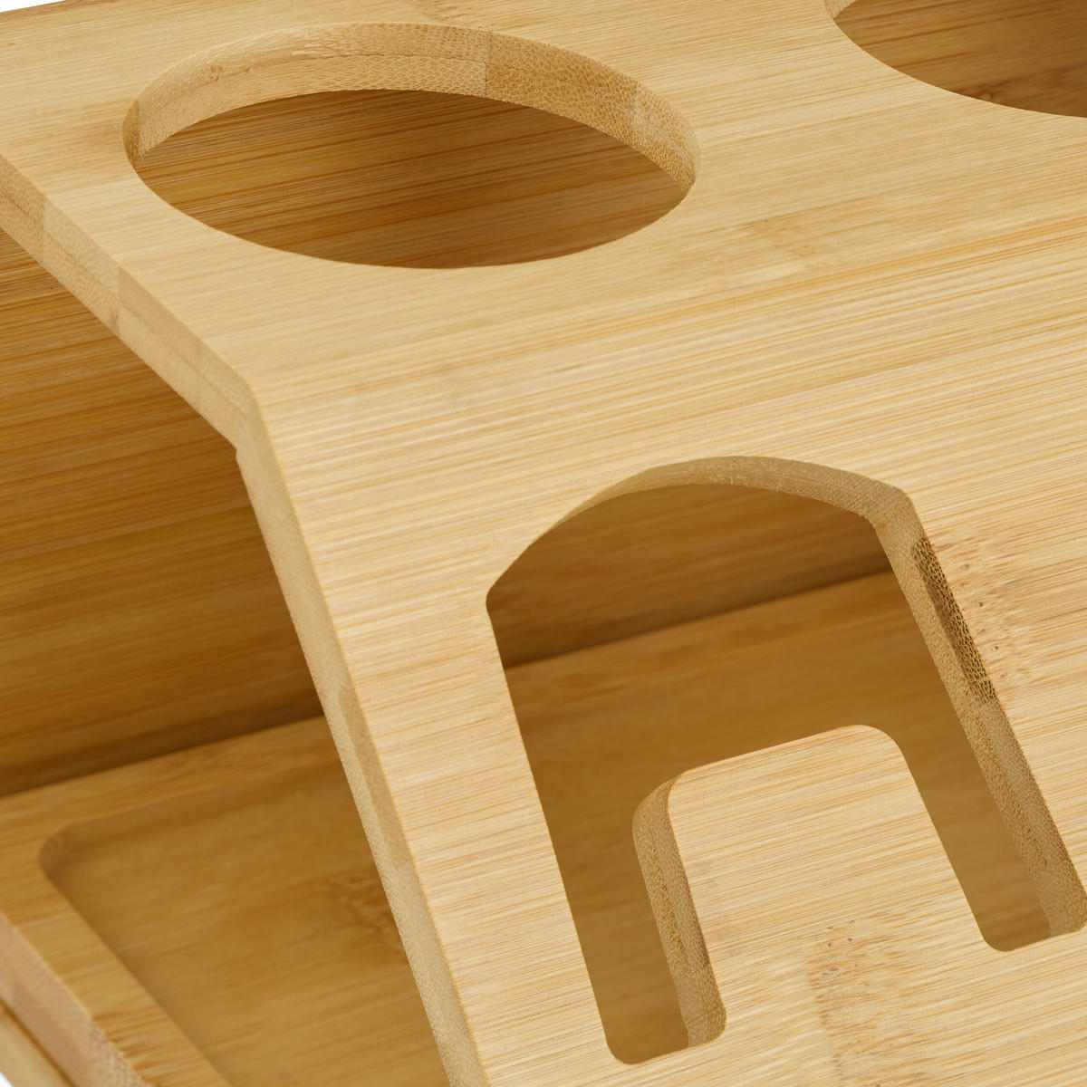 DRŽIAK na fľaše - svetlohnedá, drevo (30/13/17.5cm) - Relaxdays