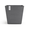 BLUMENTOPF mit Wasserreservoir Rotterdam 43,6/43,6/44,4 cm Grau - Grau, Kunststoff (43.6/44.4cm) - Ecopots