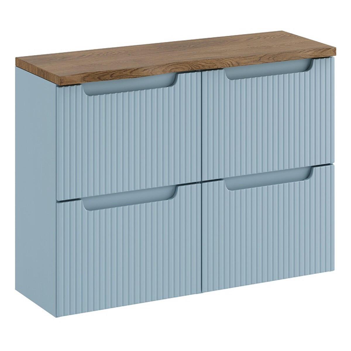 Milaros Markt Waschbeckenunterschrank Dunkelblau 120x59.2x40 cm