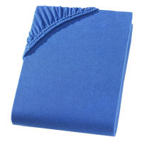 SPANNBETTLAKEN Boxspringbett Jersey 180x200 180x220 200x200 200x200, Wasserbett Bettlaken aus 100% Baumwolle - Blau, Textil (200/220cm) - Carpe Sonno
