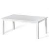 COUCHTISCH Massivholz 60/110/45 cm - Weiß, Holz (60/110/45cm) - hagge home
