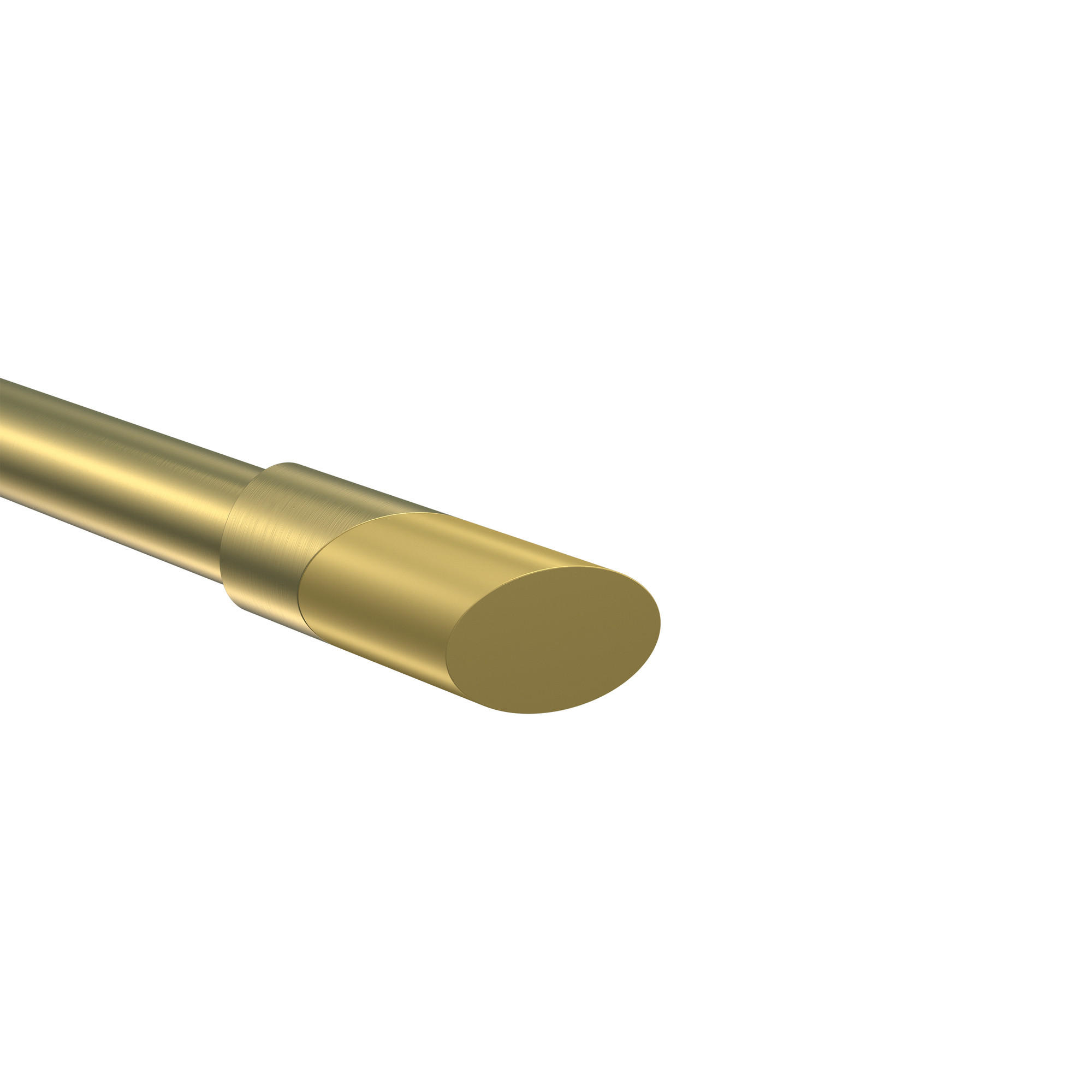 ENDSTÜCKE FÜR GARDINENSTANGEN 20 mm Ø, Verano Messing-Optik/Satin-Gold, Packung 2 Stück - Messingfarben/Goldfarben, Metall (6.1/2.5/2.5cm) - INTERDECO