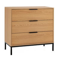 KOMMODE 80/80/40 Auri Eichenfarbe - Honigeiche, Holzwerkstoff (80/80/40cm) - VS Venta-stock