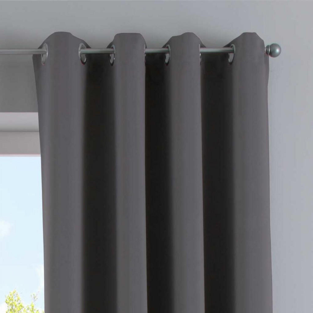 Thumbnail - Gardinenbox Vorhang, Dunkelgrau, Textil, 295x245 cm, Oeko-Tex® Standard 100, Wohntextilien, Gardinen & Vorhänge, Fertigg...