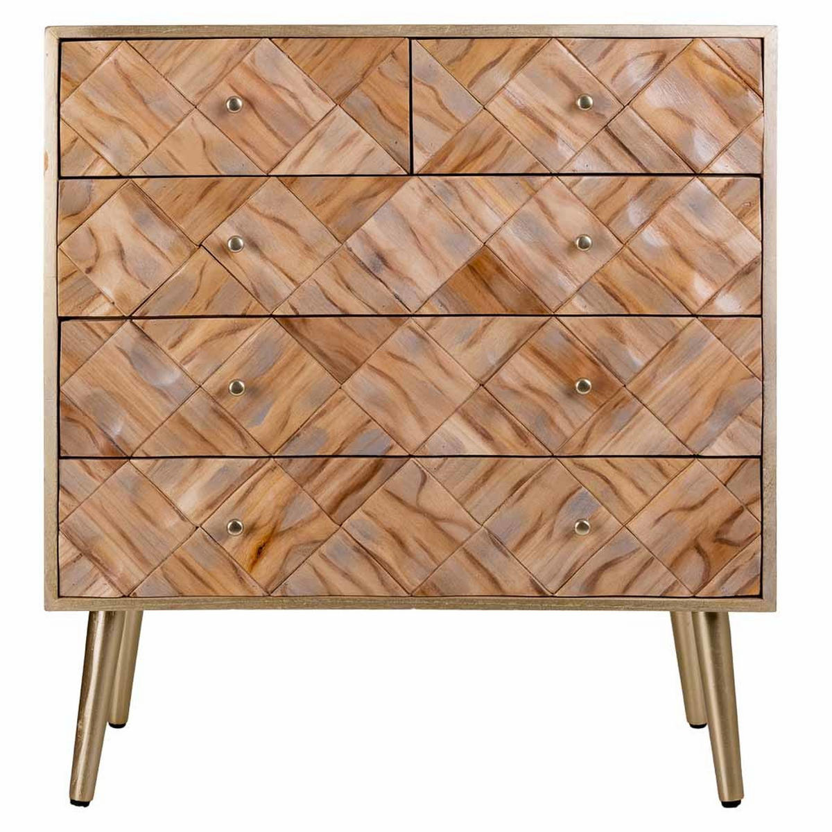 KOMMODE 73x35x79 cm - Braun, Holz (72.5/79/35cm) - Wanderlust