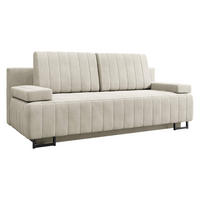 SCHLAFSOFA Laguna - Creme/Schwarz, Holz/Textil (200/90/90cm) - MIRJAN24