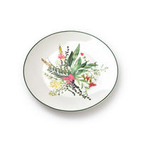 DESSERTTELLER Idyllic Grün 20/20/2.3 cm Keramik - Grün, Keramik (20cm) - Mondex