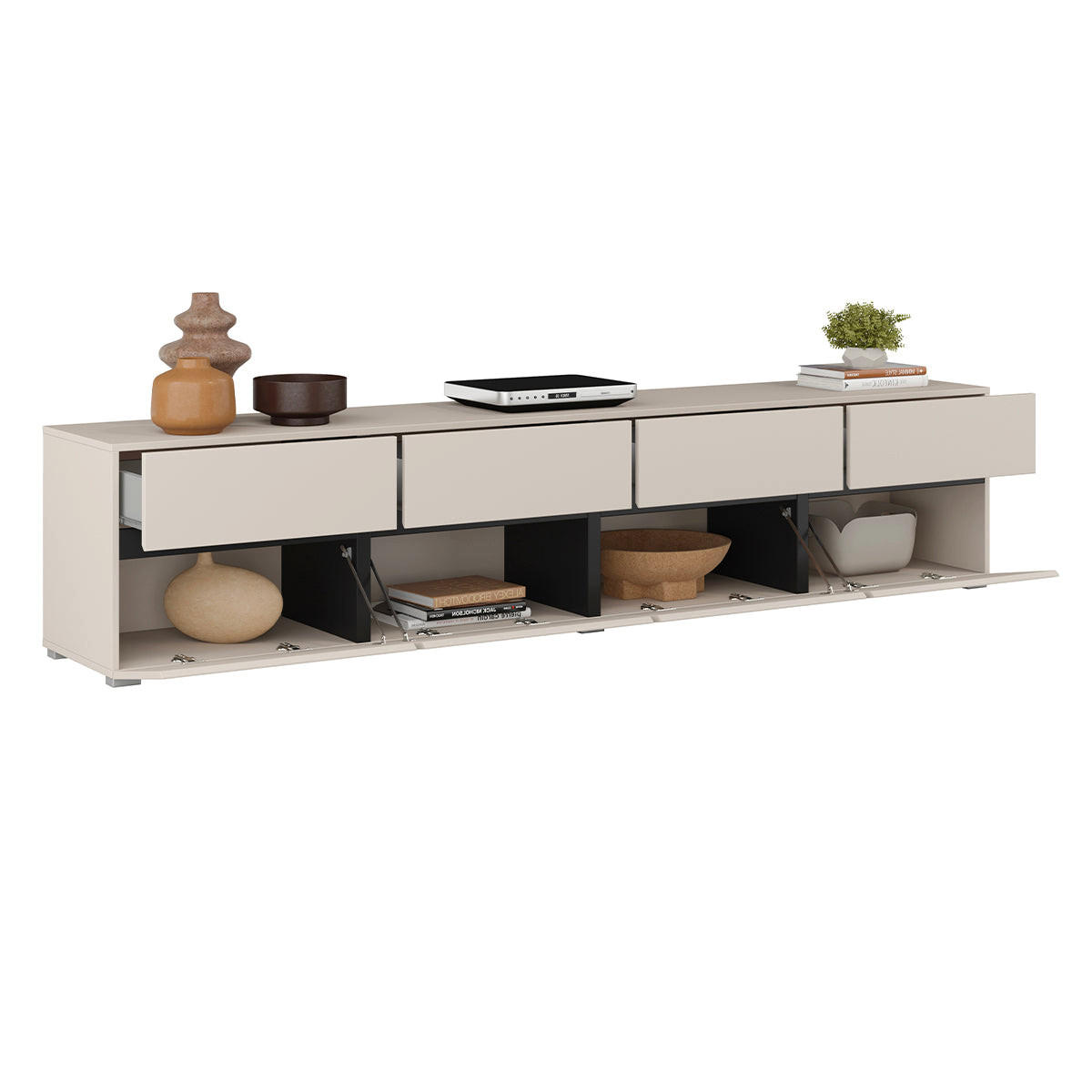 TV STOLEK Lilia Kašmír - kašmírová, kompozitní dřevo (225/48/40cm) - Petits-meubles