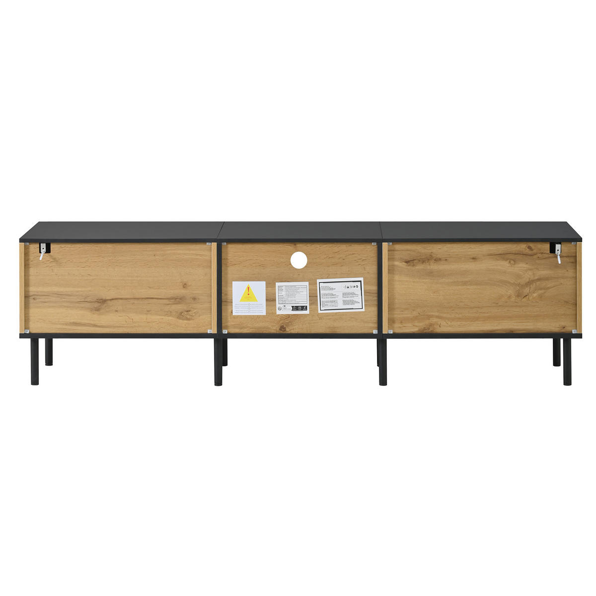 TV-LOWBOARD eiche-optik 170 cm breit mit schublade - Naturfarben, Holzwerkstoff (170/44.5/35cm) - Urban Meuble