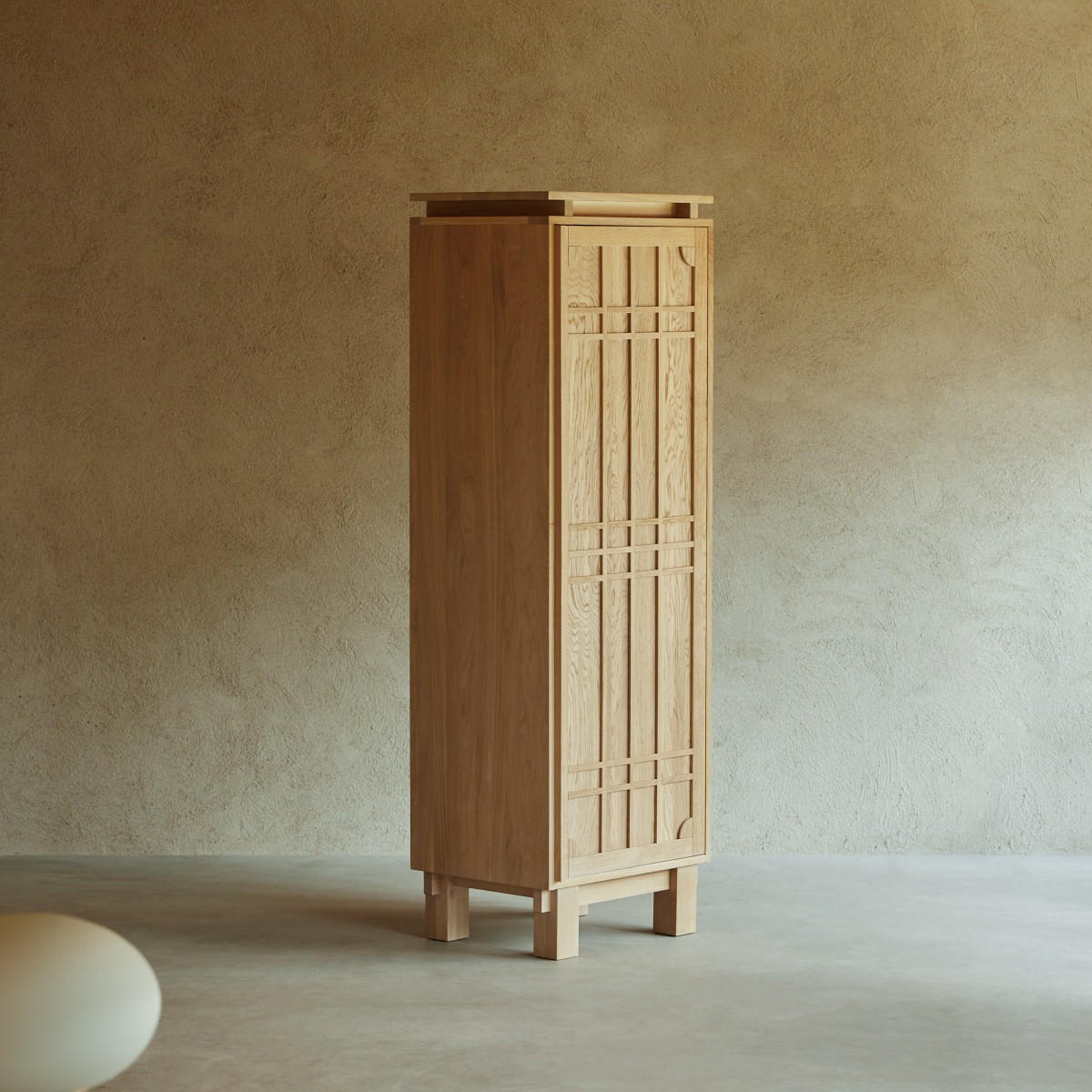 SCHRANK Bodi Natur aus Eiche - Naturfarben, Holz (62/190/50cm) - Tikamoon