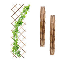 3XRANKGITTER - Multicolor, Holz (60/180/1cm) - Relaxdays