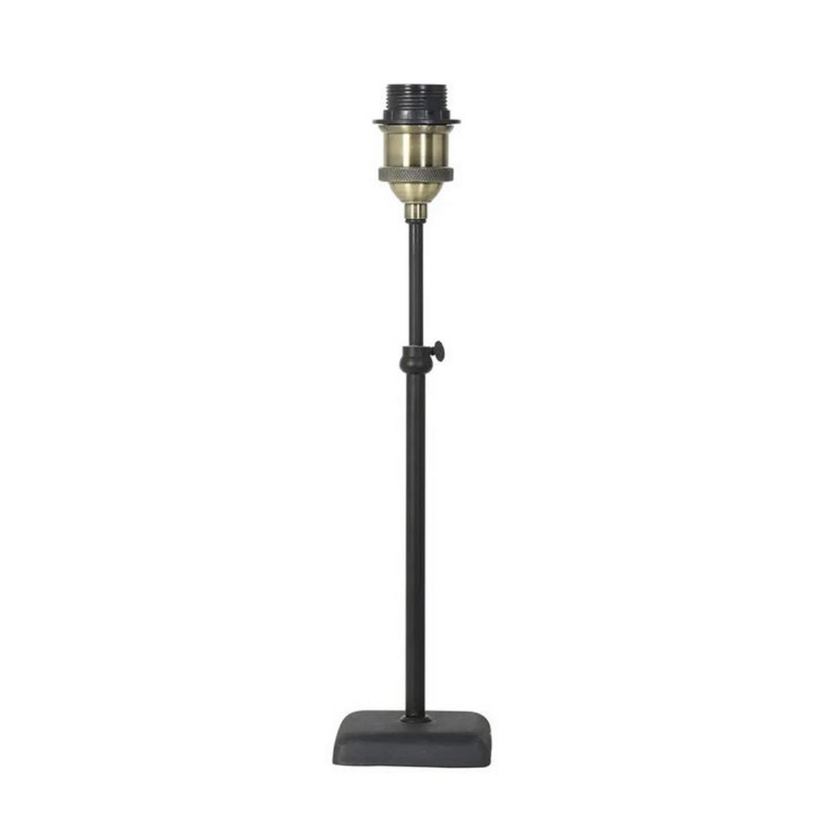 LAMPENFUSS DAVINO 10x54 cm, Metall, Schwarz - Schwarz, Metall (10/10/54cm) - Light & Living