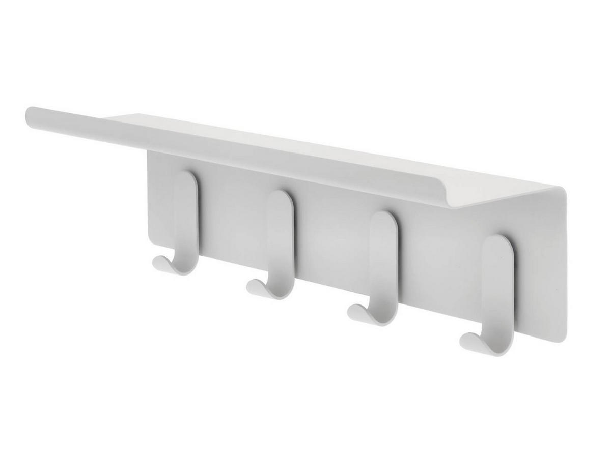 WANDGARDEROBE A-Collection grau mit Ablage 11/40/15 cm - Grau, Metall (40/15/11cm) - Zone Denmark