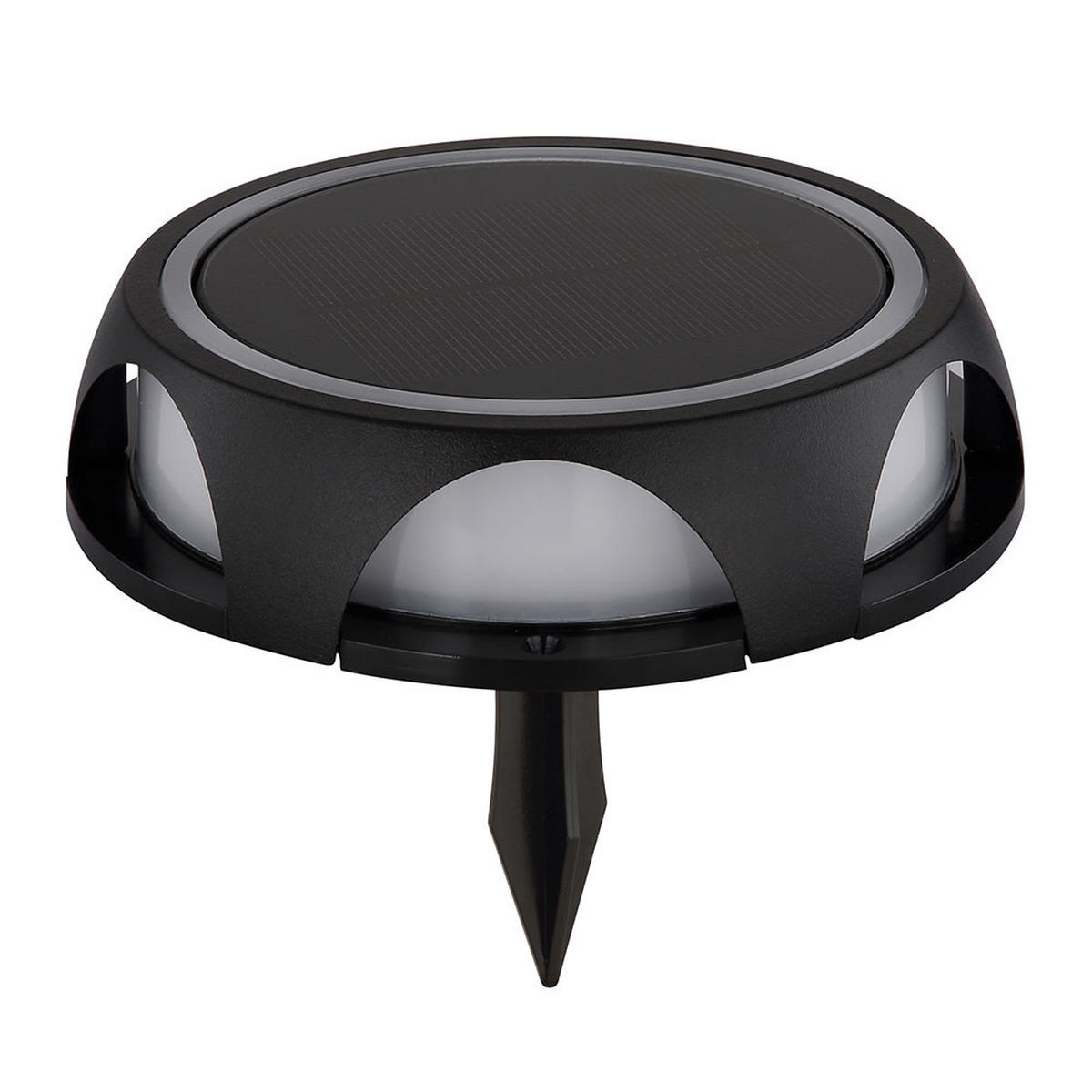 2X LED AUSSENLEUCHTE Kunststoff Schwarz - Schwarz, Metall (14/14/3.6cm) - Globo Lighting