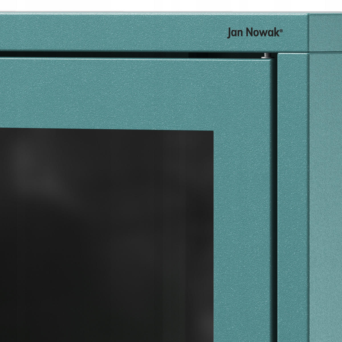 VITRINE für das Wohnzimmer ANGELO Modern - Blau, Metall (80/185/45cm) - Jan Nowak