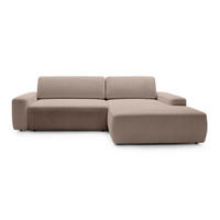 ECKSOFA Bamby Cappuccino 264 cm - Cappuccino, Textil (264/82/162cm) - Pillovely