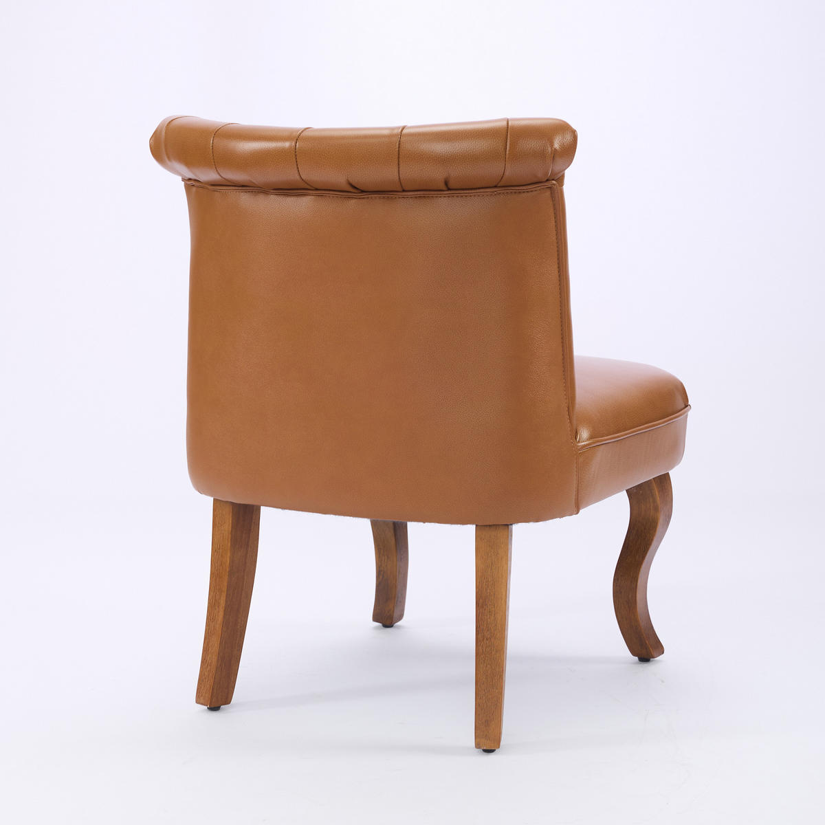 STUHL Echtleder mit Massivholzbeinen, DE-42328, Hellbraun - Hellbraun, Holzwerkstoff (60/72/56cm) - ComfortXL