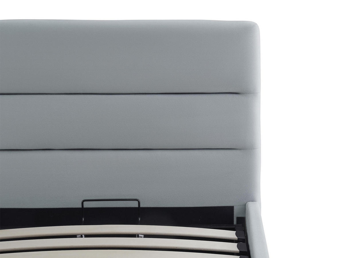 POLSTRBETT Lutko 8040 Single - Schwarz/Naturfarben, Holzwerkstoff/Kunststoff (90/200cm) - MIRJAN24