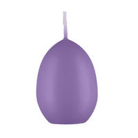 EIKERZE XXL, Straußenei Veilchen 200 x Ø 140 mm, 1 Stück - Lila, Paraffin (14/20/20cm) - Kopschitz Kerzen