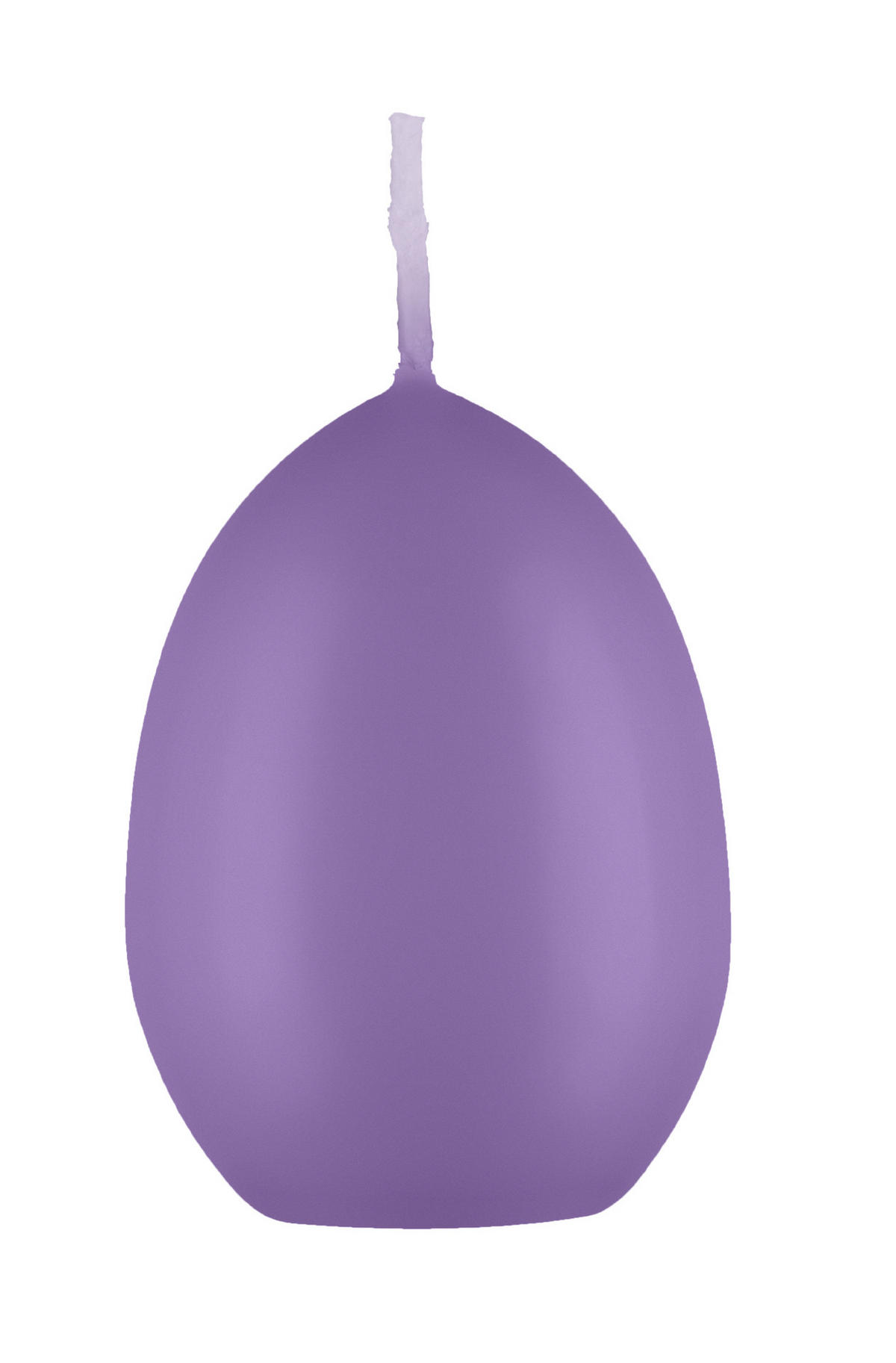 EIKERZE XXL, Straußenei Veilchen 200 x Ø 140 mm, 1 Stück - Lila, Paraffin (14/20/20cm) - Kopschitz Kerzen