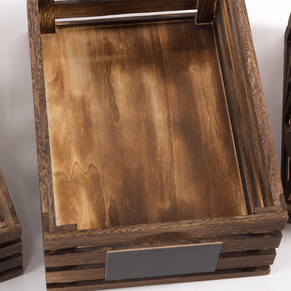 HOLZKISTEN-SET Mira 3-tlg. Massivholz, verschiedene Größen naturfarben - Naturfarben, Holz (29/17/42cm) - DESIGN DELIGHTS