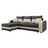 ECKSOFA Hewlet Bis - Creme/Schwarz, Holz/Kunststoff (237/139cm) - MIRJAN24