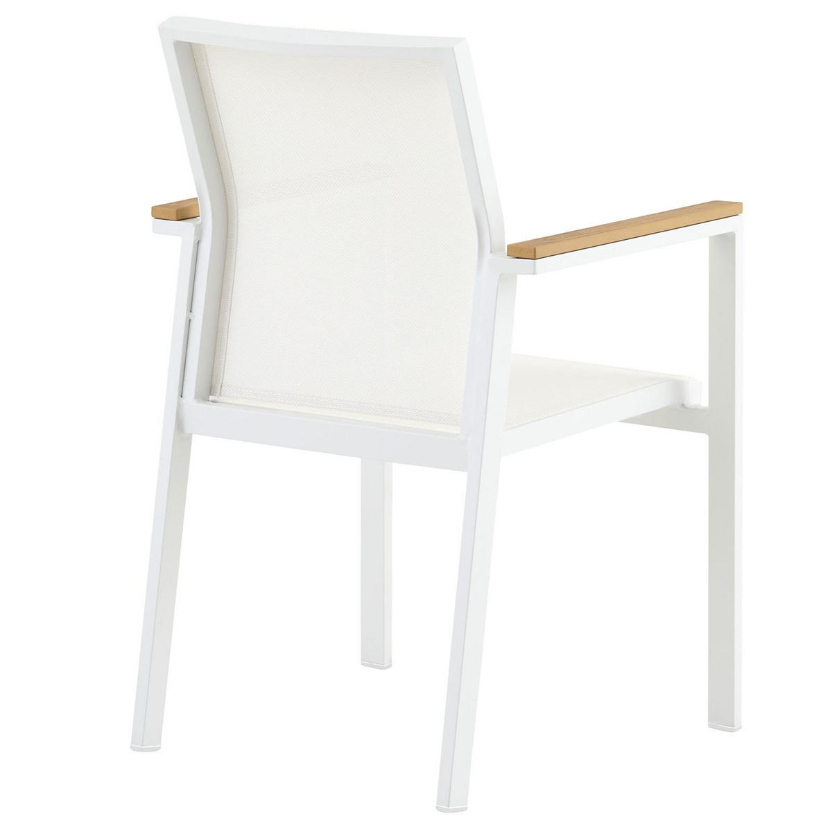 GARTENSTÜHLE WINDY 6ER-SET - Weiß, Metall (56/87/58cm) - IDIMEX