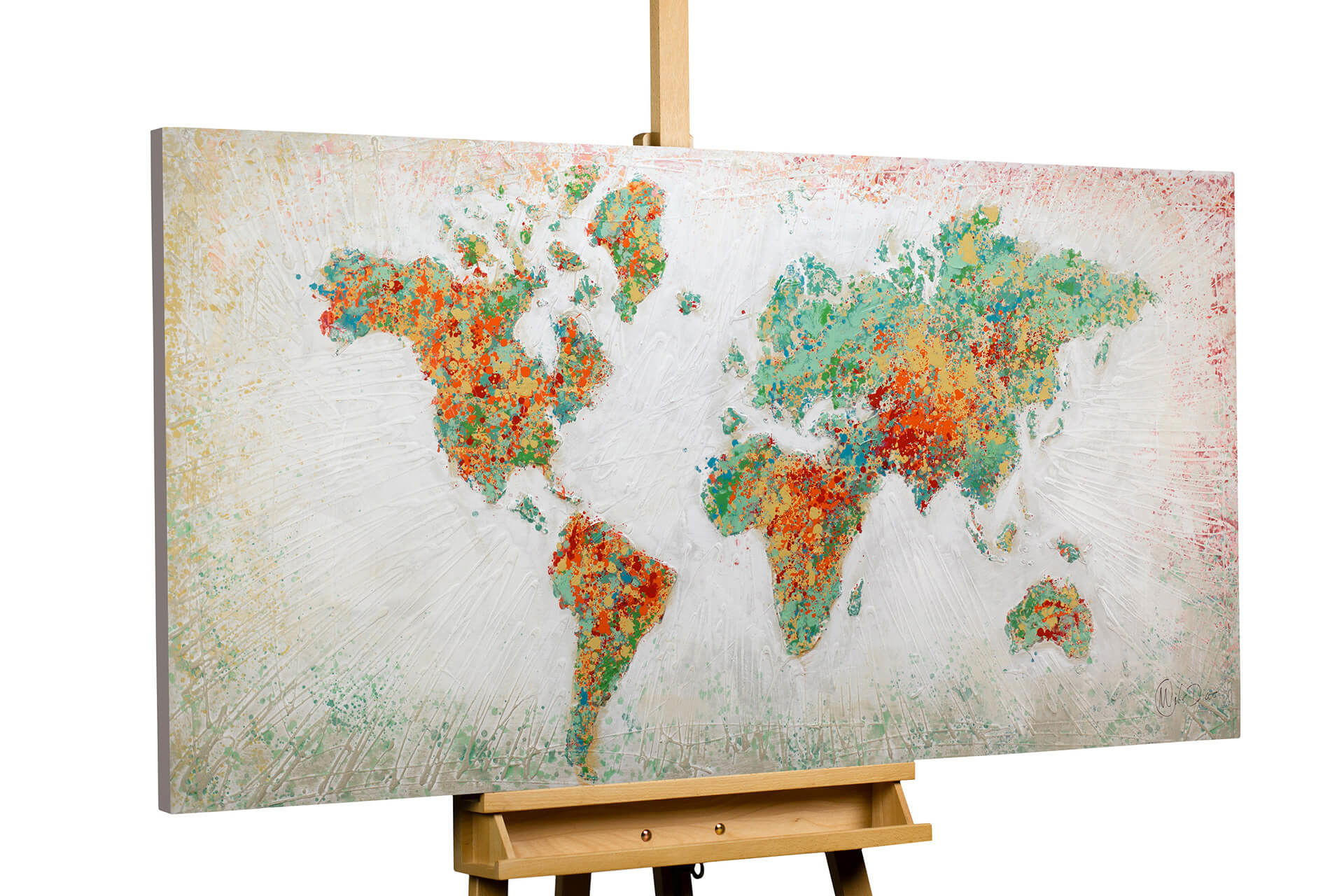 ACRYLBILD HANDGEMALT 140/70 cm - Multicolor, Holz/Textil (2.2/70cm) - KUNSTLOFT