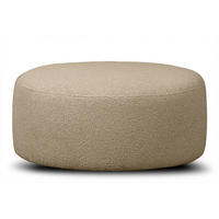 SITZHOCKER RAGGI mit 360° Drehfunktion, Beige - Beige, Textil (80/36/80cm) - KONSIMO®