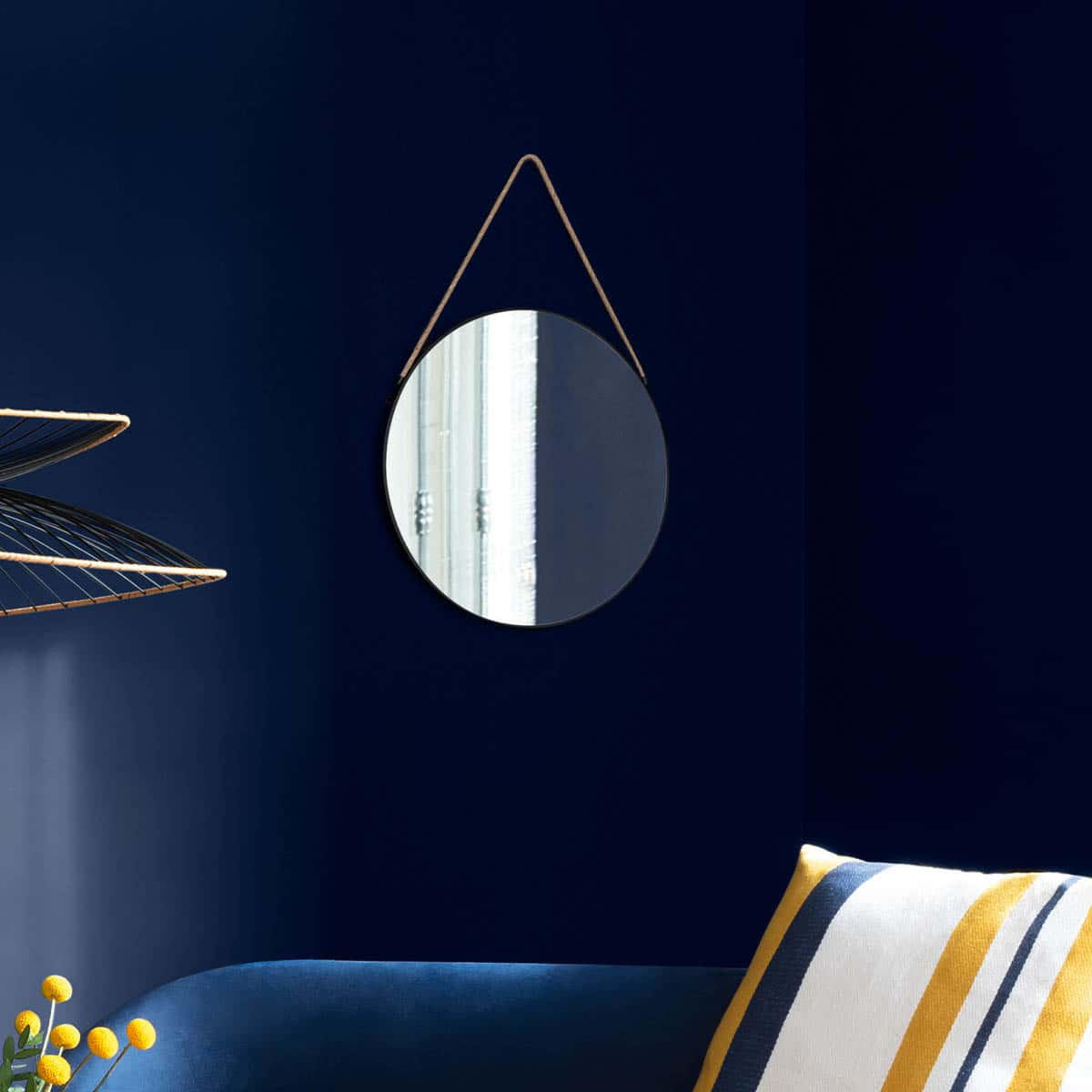 DEKO-SPIEGEL hängend 55/55/55 cm - Schwarz, Metall (55/55/55cm) - Atmosphera Createur d´interieur