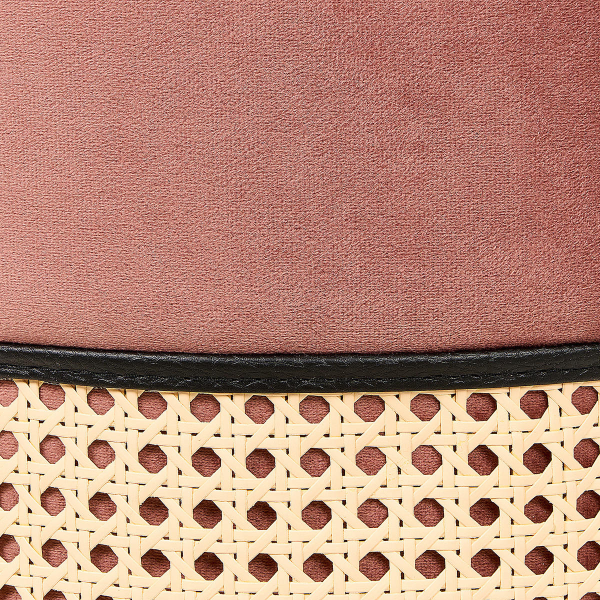 POUF Yankton 35/35/42 cm - Pink, Textil (35/42/35cm) - Beliani