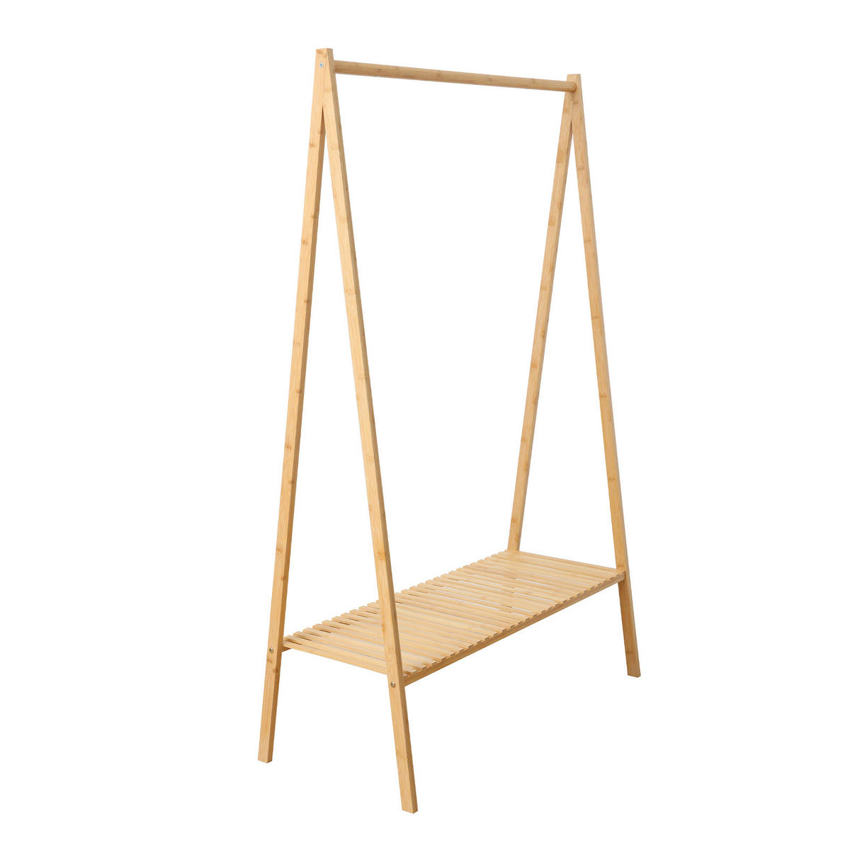 GARDEROBENSTÄNDER LANA Bambus - Naturfarben, Holz (100/159/45cm) - SVITA