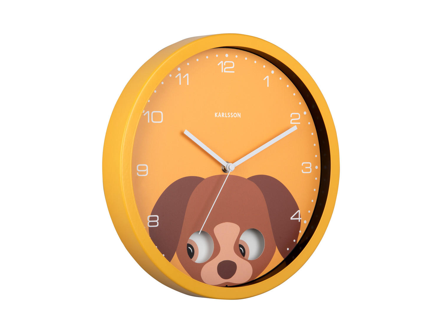 WANDUHR Peekaboo Ø30,8 cm - Gelb, Metall (30.8/1/30.8cm) - Karlsson