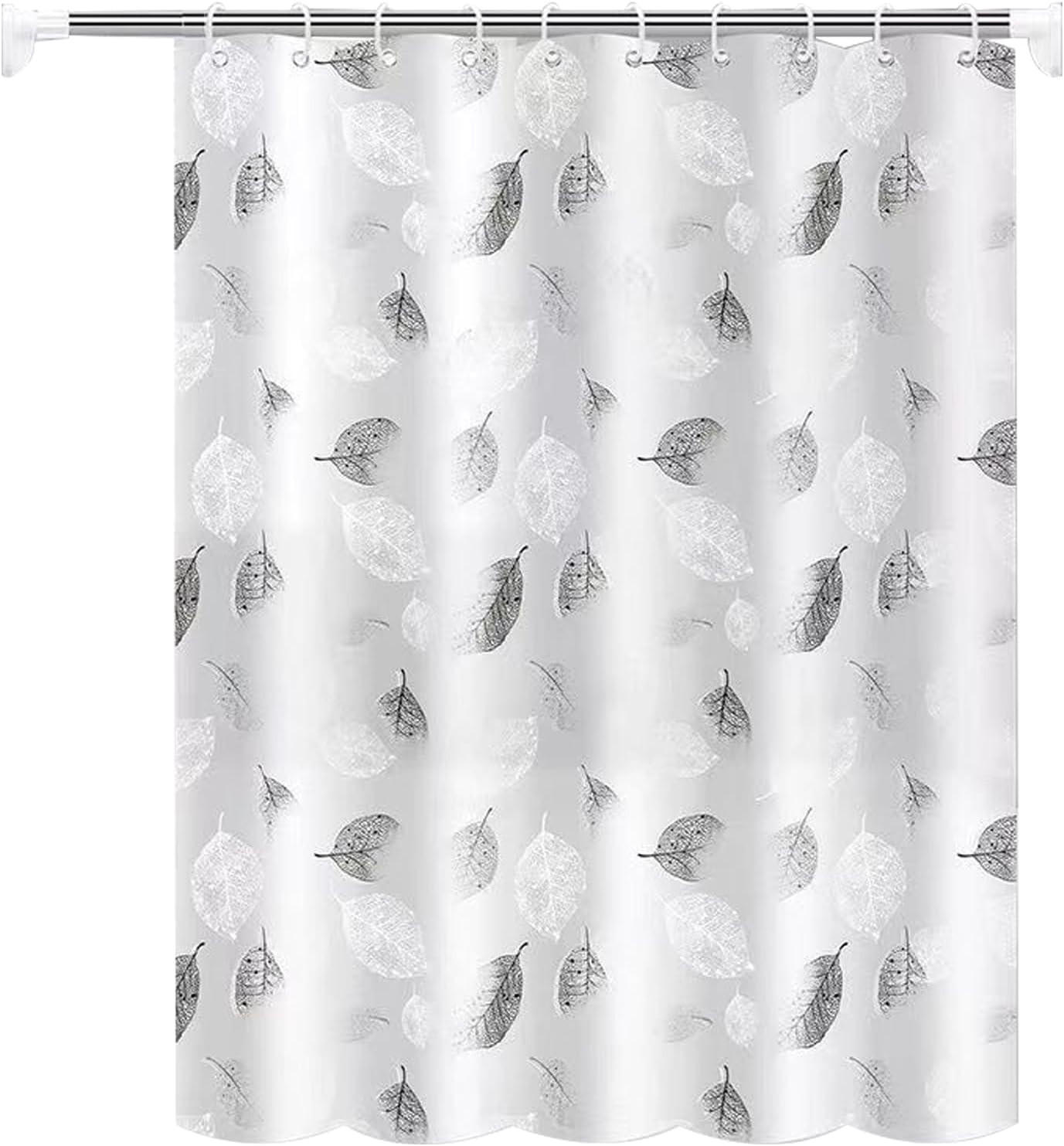 DUSCHVORHANG 120/180 cm Wasserabweisend Schimmelresistent - Weiß, Kunststoff (120/180cm) - MCBOSON