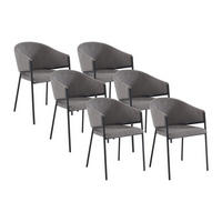 STUHL - 53 cm x 61 cm - Stoff - Grau - ORDIDA - Grau, Textil (53/80/61cm) - Vente-Unique