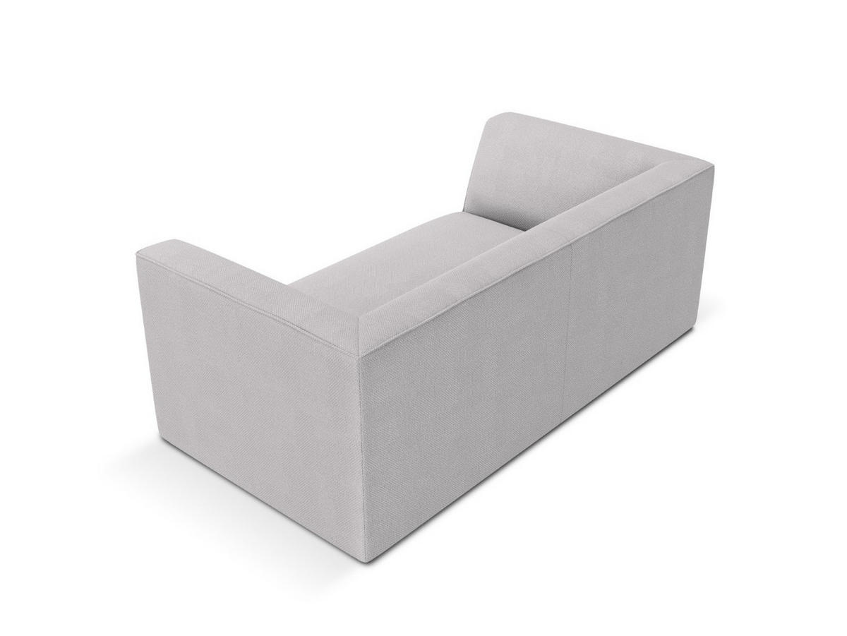 SOFA Ruby aus strukturiertem Stoff hellgrau 2 Sitzplätze - Hellgrau, Textil (174/69/93cm) - Micadoni