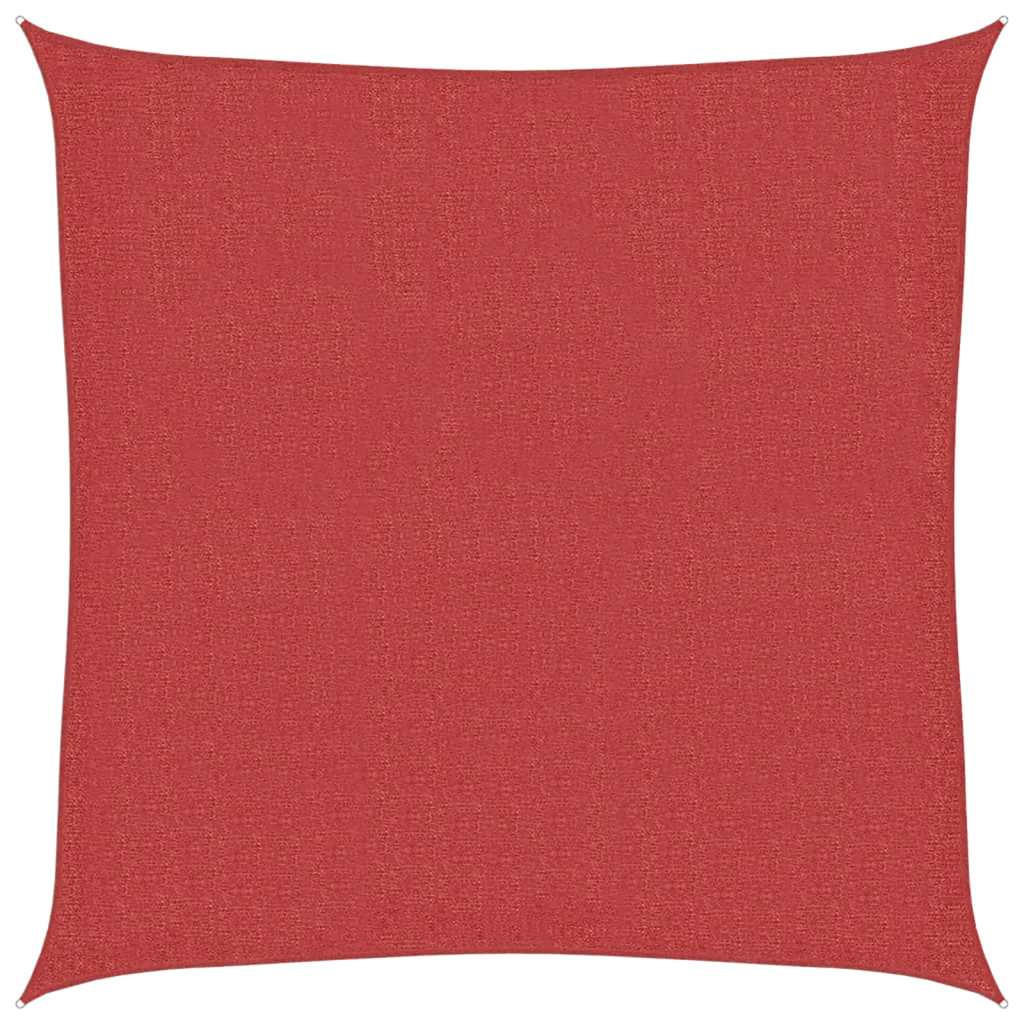 SONNENSEGEL 160 g/m² Rot 2,5x2,5 m HDPE - Rot, Textil (250/250cm) - furnicato