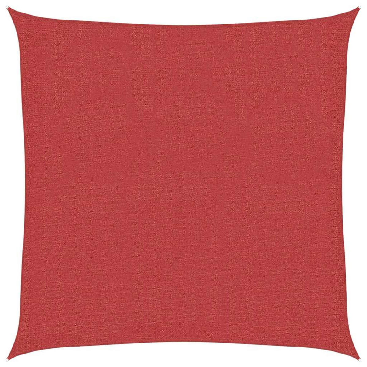 SONNENSEGEL 160 g/m² Rot 2,5x2,5 m HDPE - Rot, Textil (250/250cm) - furnicato