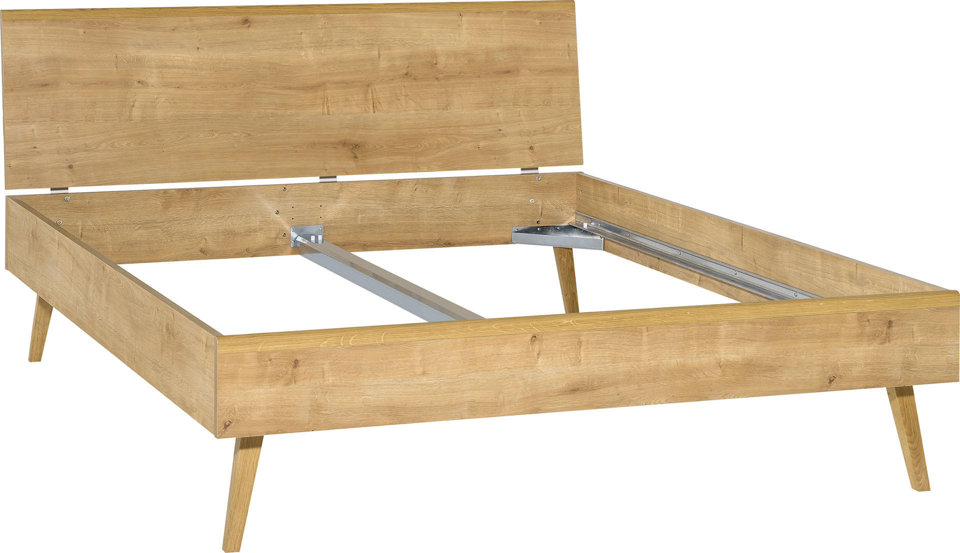 BETT NATURE - Eichefarben, Holzwerkstoff (212/145/98cm) - Vox Möbel