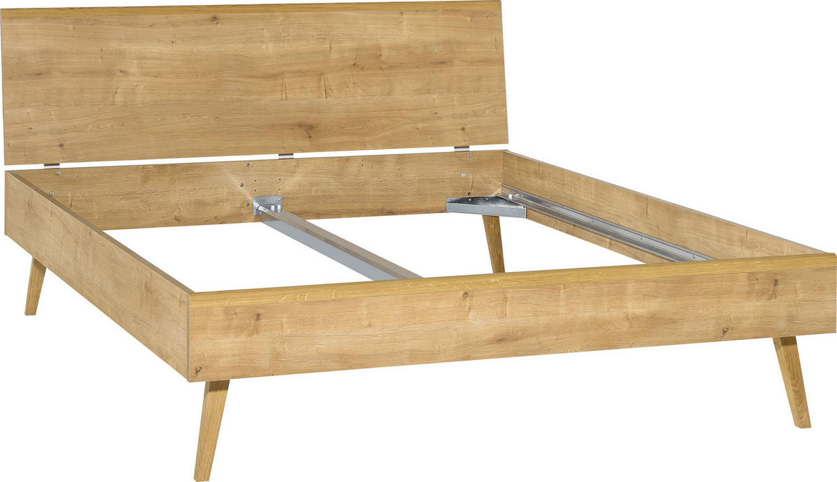 BETT NATURE - Eichefarben, Holzwerkstoff (212/125/98cm) - Vox Möbel