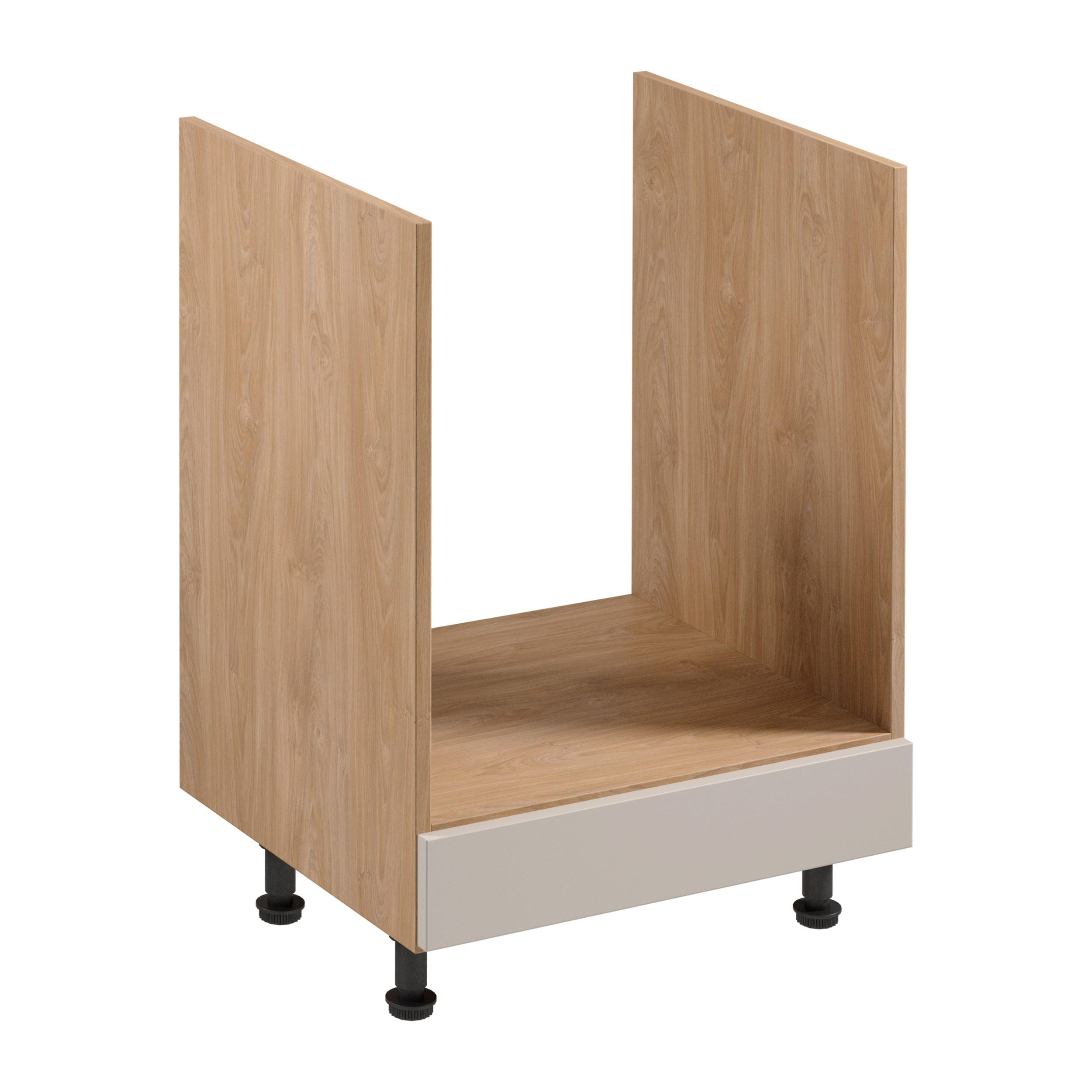 HERDUMBAUSCHRANK D60ZK – Sorento Beige Sonoma Eiche – Beige / Sonoma Eiche - Beige/Sonoma Eiche, Holzwerkstoff (60/87/52cm) - ROYAL24_MARKT