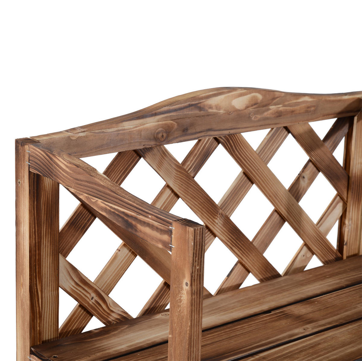 PFLANZENSTÄNDER 75/38/120 cm mit 3 Etagen, aus massivem Tannenholz, platzsparend und verrotungsbeständig, Natur - Naturfarben, Holz (38/120/75cm) - Redom