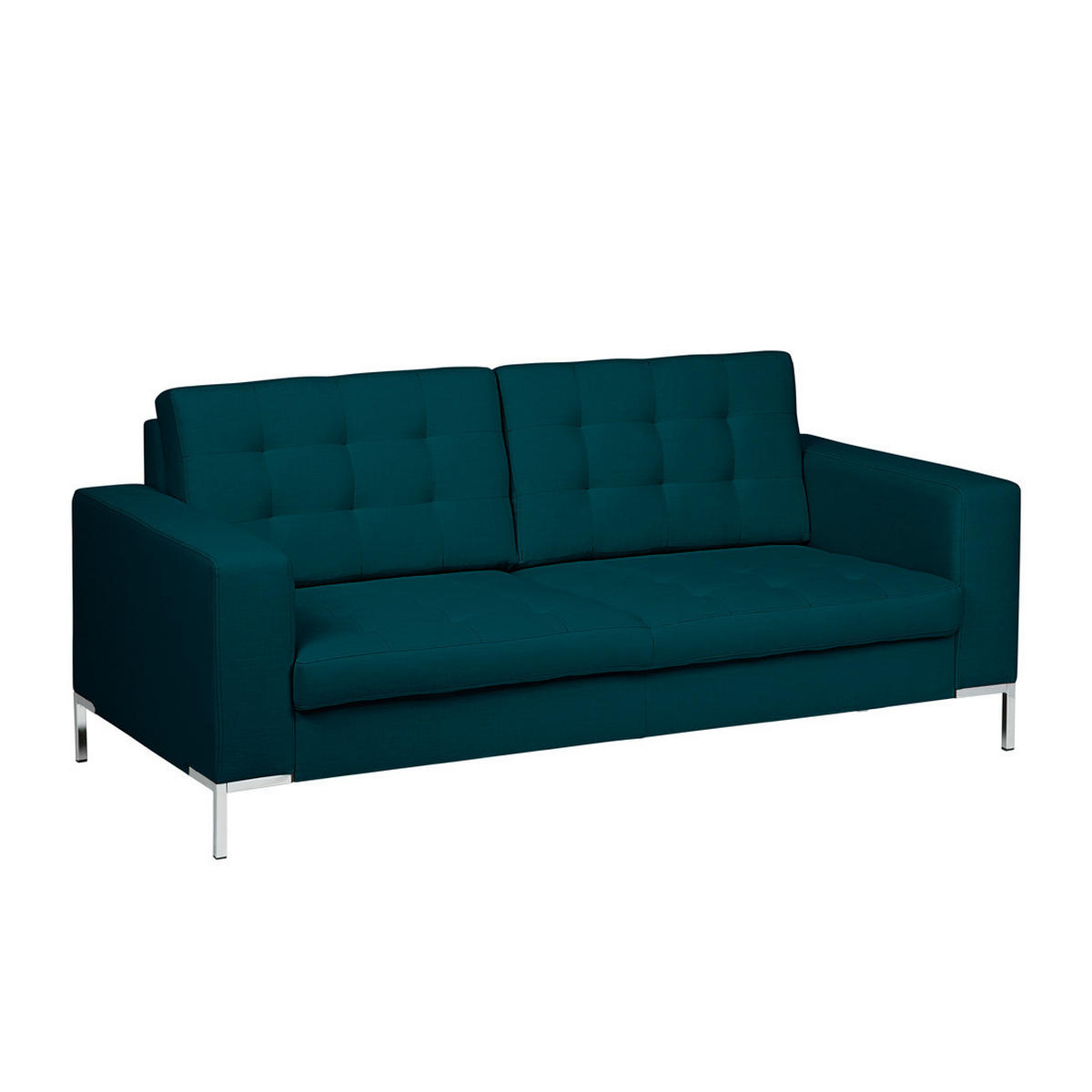 2-SITZER SOFA - Webstoff - Petrol, Textil (179/80/88cm) - home24