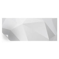 FOTOTAPETE 250x104 cm - Graue Dreiecke - Weiß, Textil (250/104cm) - Wallfluent