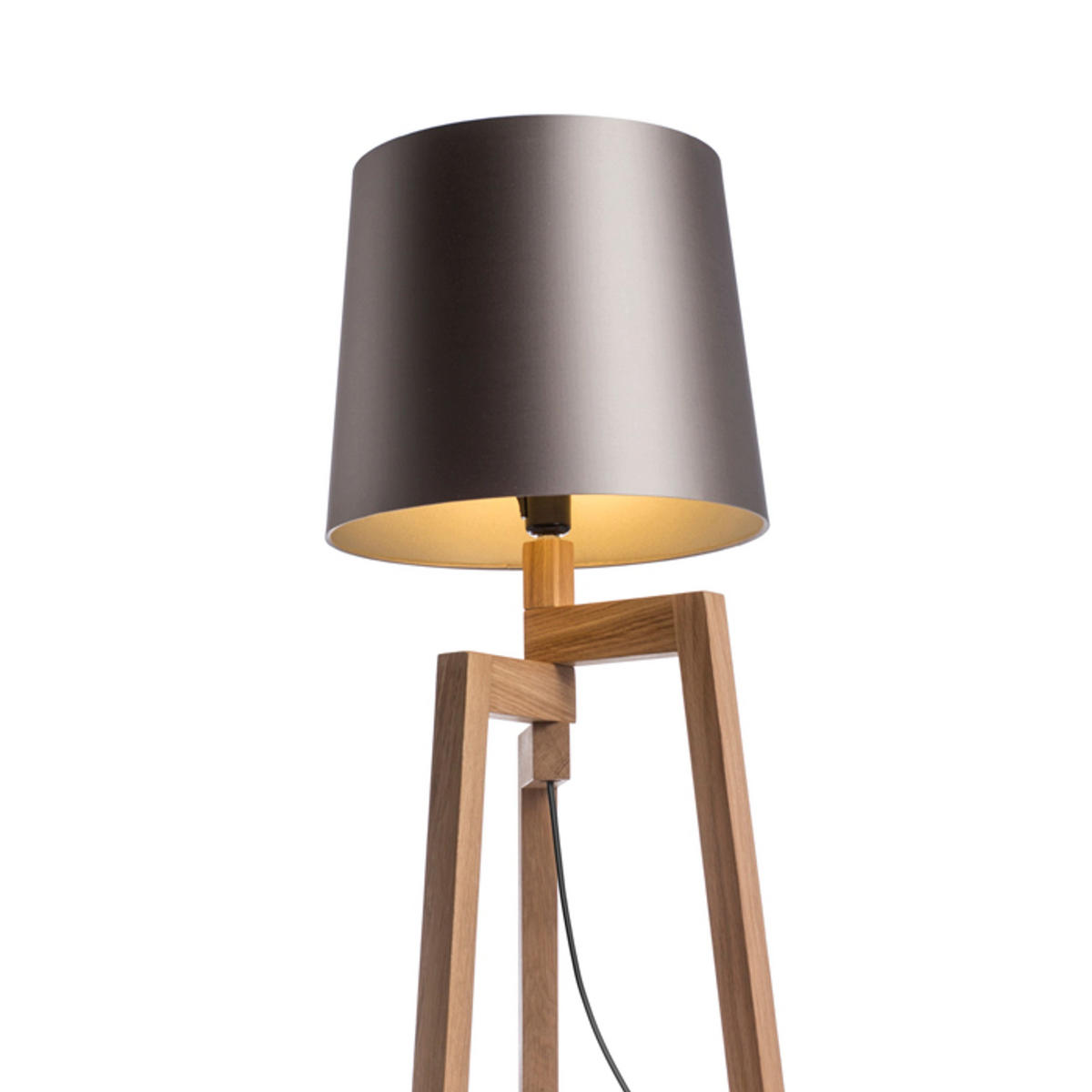 STEHLEUCHTE CONNY 35/30 Monaco Taubegrau 23 W - Grau, Textil (35/35/30cm) - Rendl